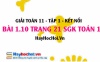 Bài 1.10 SGK Toán 11 tập 1 Kết nối tri thức